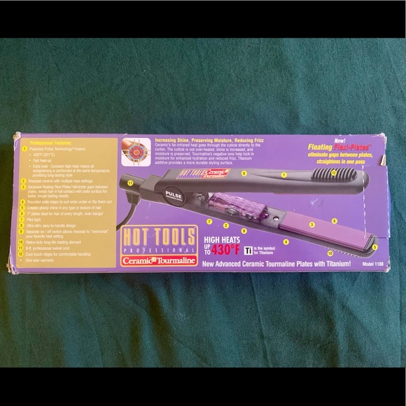 Ceramic Tourmaline Professional Flat Iron - Picture 2 of 2